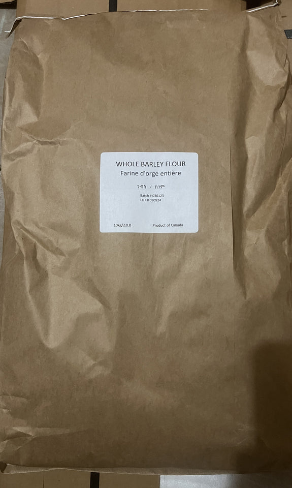 Barley -- Canadian Barley Flour, 25lb Bag.